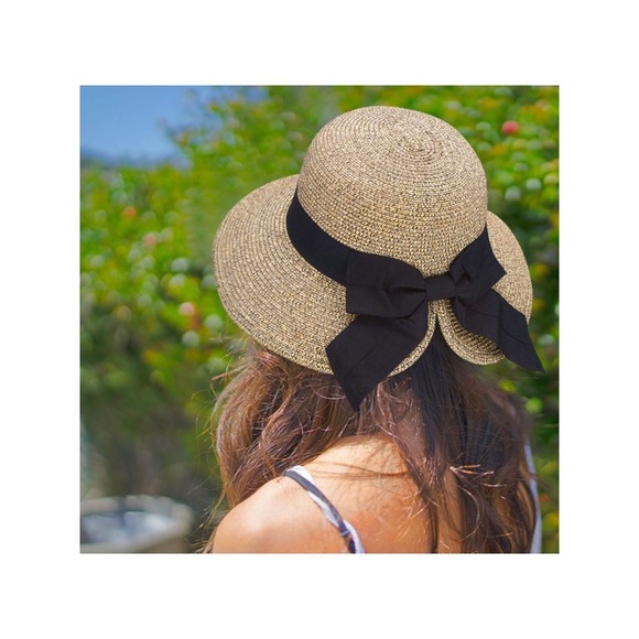 Floppy Hat Women's UPF 50+ Foldable/Packable Straw Sun Beach Hat,Mix - Picture 1 of 8